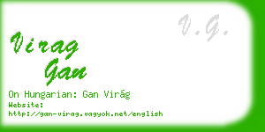 virag gan business card